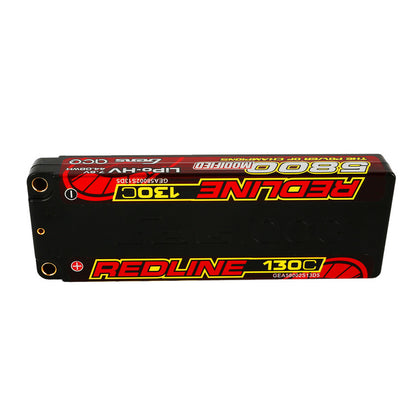 Gens ace 5800mAh 2S 7.6V 130C HardCase 56# HV Redline Series Lipo Battery with 5.0mm bullet