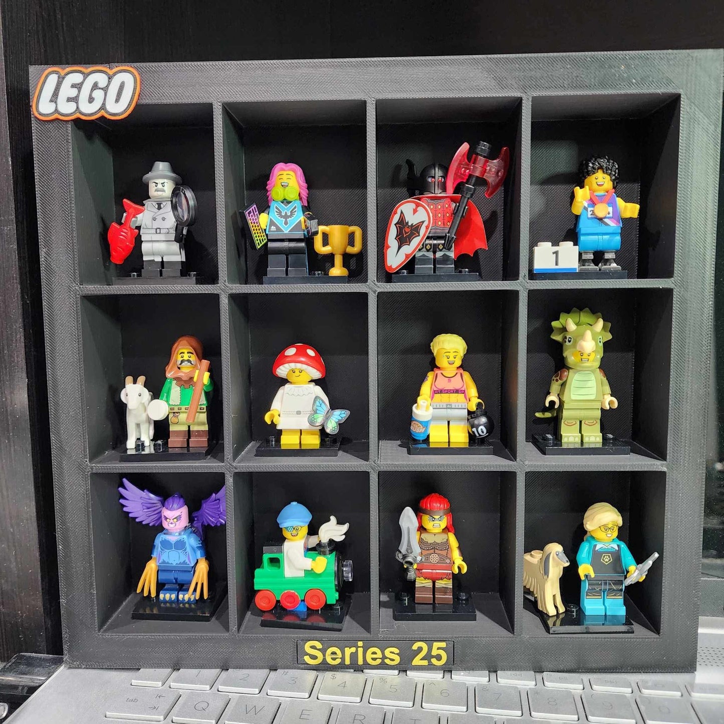 Minifig Display Frame - Custom Layout - Custom Color