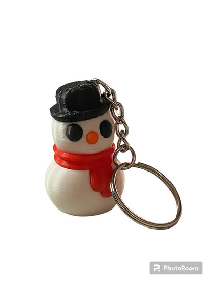 Snowman Keychain - ZOU3D - 3D Printed