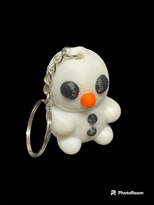 Baby Snowman Keychain - ZOU3D - 3D Printed