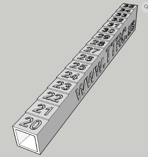 8th Scale Ride Height Gauge 20-35mm