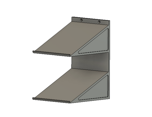 Copy of 1/24 NASCAR Diecast Perpendicular Shelf - 4 Car